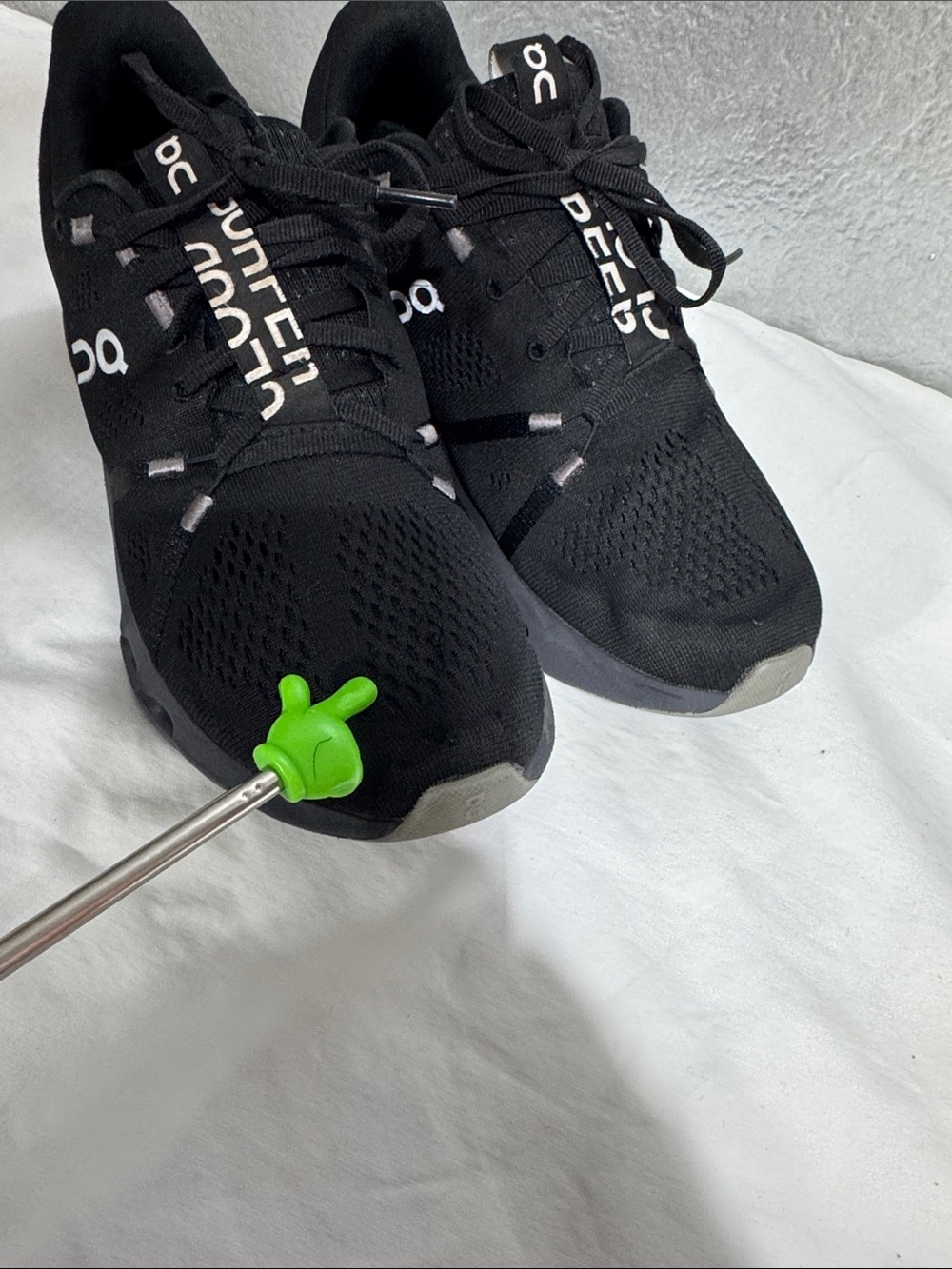 On Running Women's Black Sneakers - Picture 2 of 9